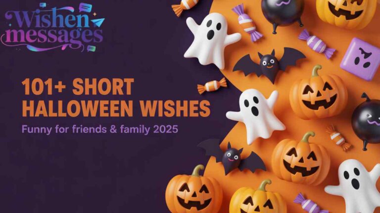 101+ Short Halloween Wishes Funny for Friends & Family 2025