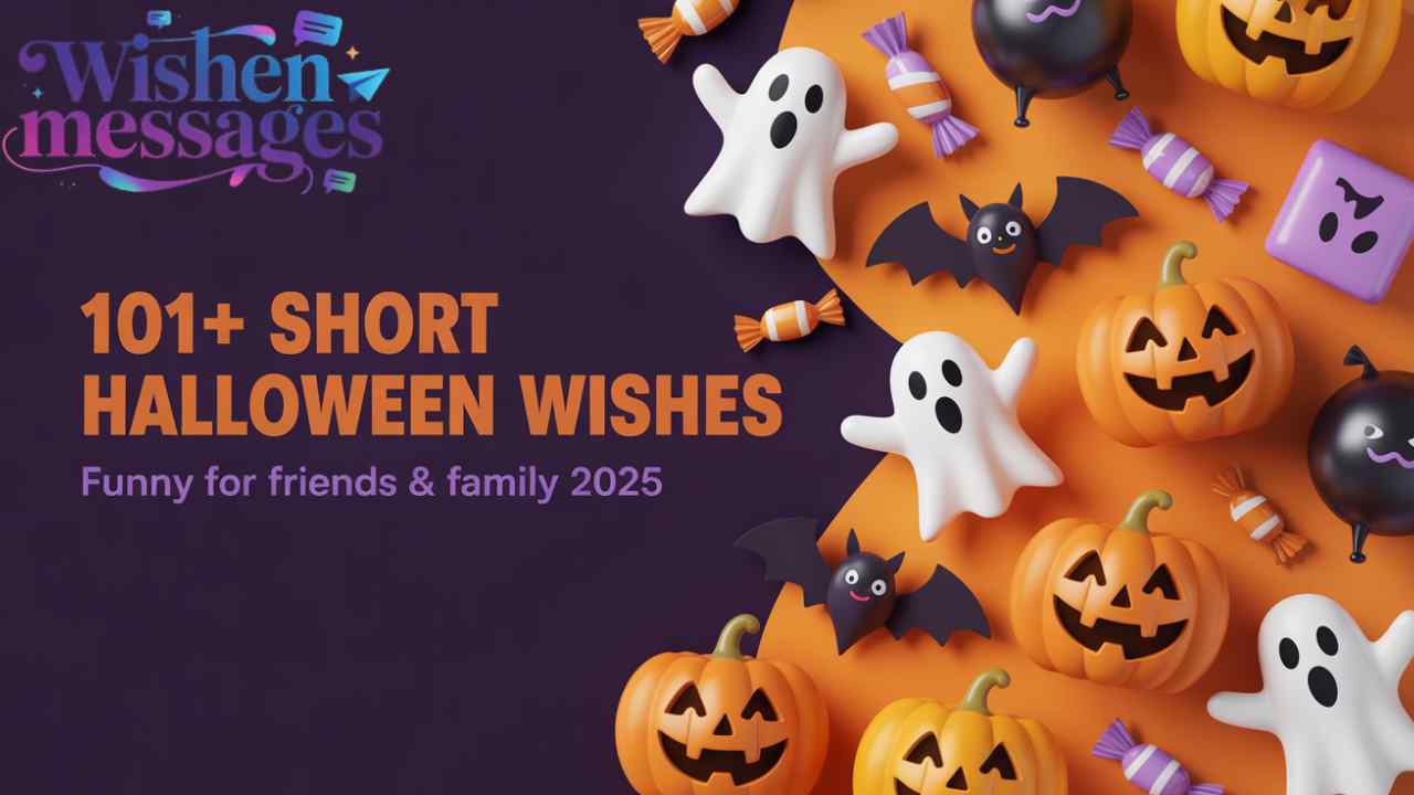 101+ Short Halloween Wishes Funny for Friends & Family 2025