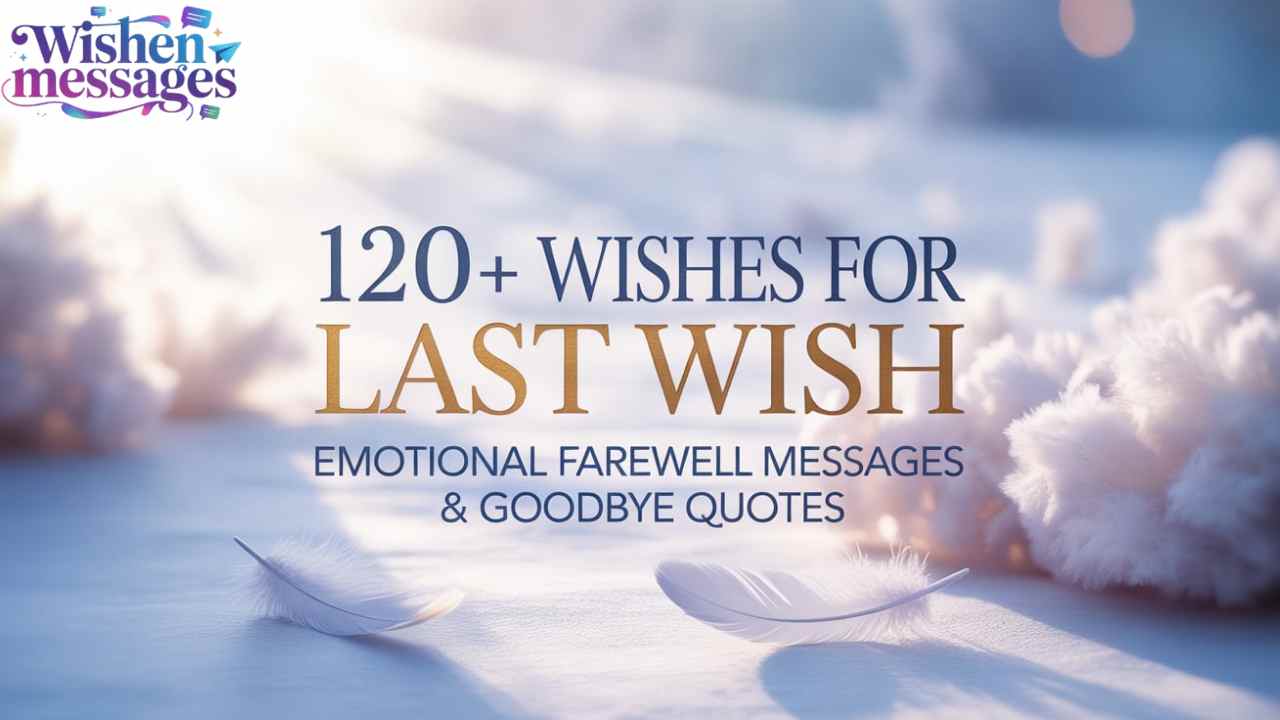 120+ Wishes for Last Wish_ Emotional Farewell Messages & Goodbye Quotes