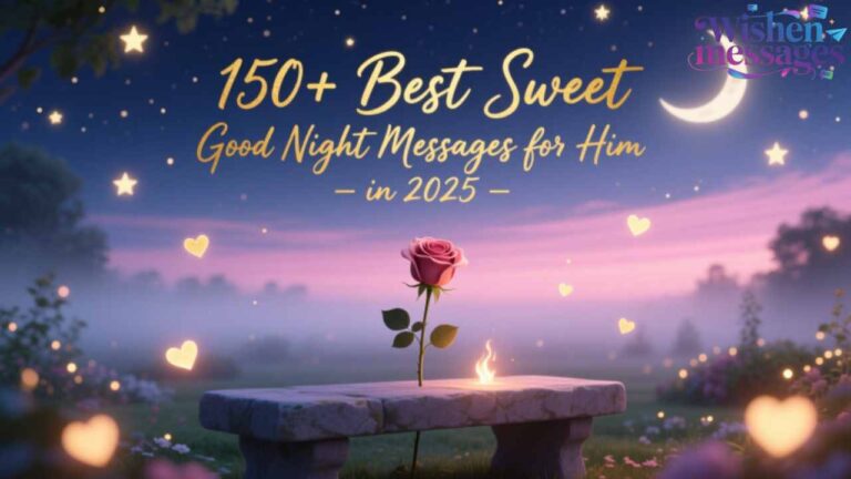 150+ Best Sweet Good Night Messages for Him in 2025