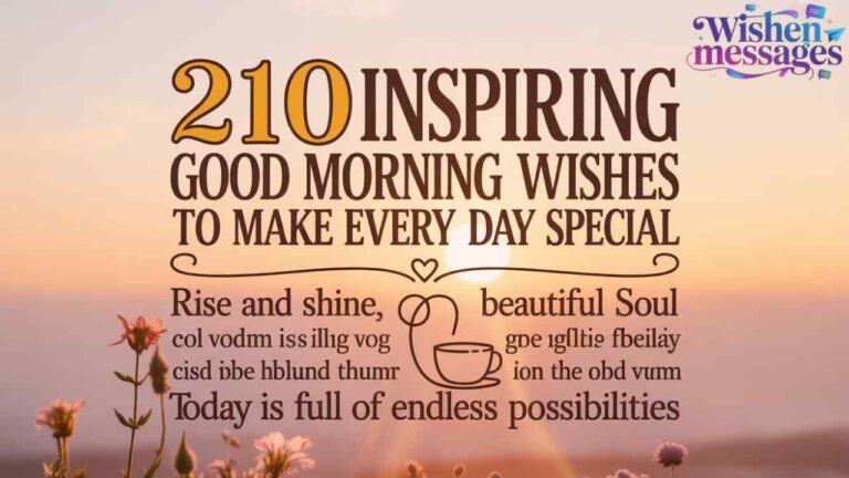 210 Inspiring Good Morning Wishes to Make Every Day Special