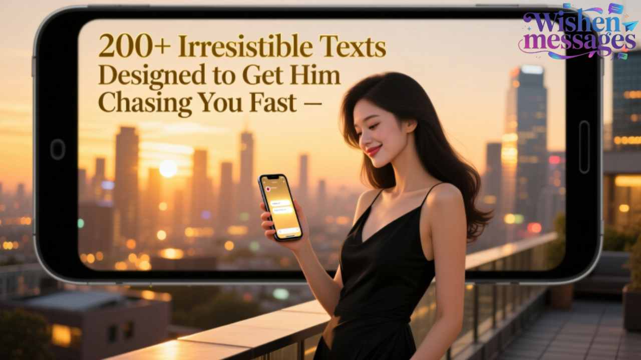 200+ Irresistible Texts Designed to Get Him Chasing You Fast