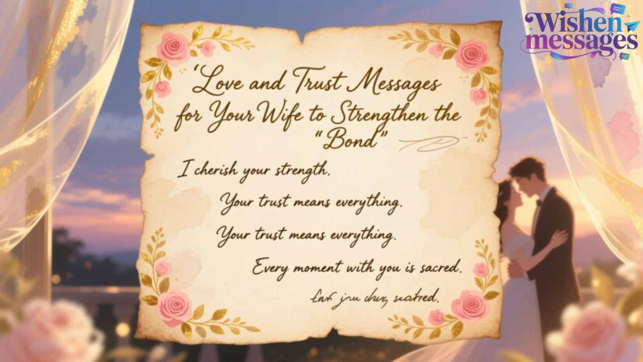 Love and Trust Messages for Your Wife to Strengthen the Bond