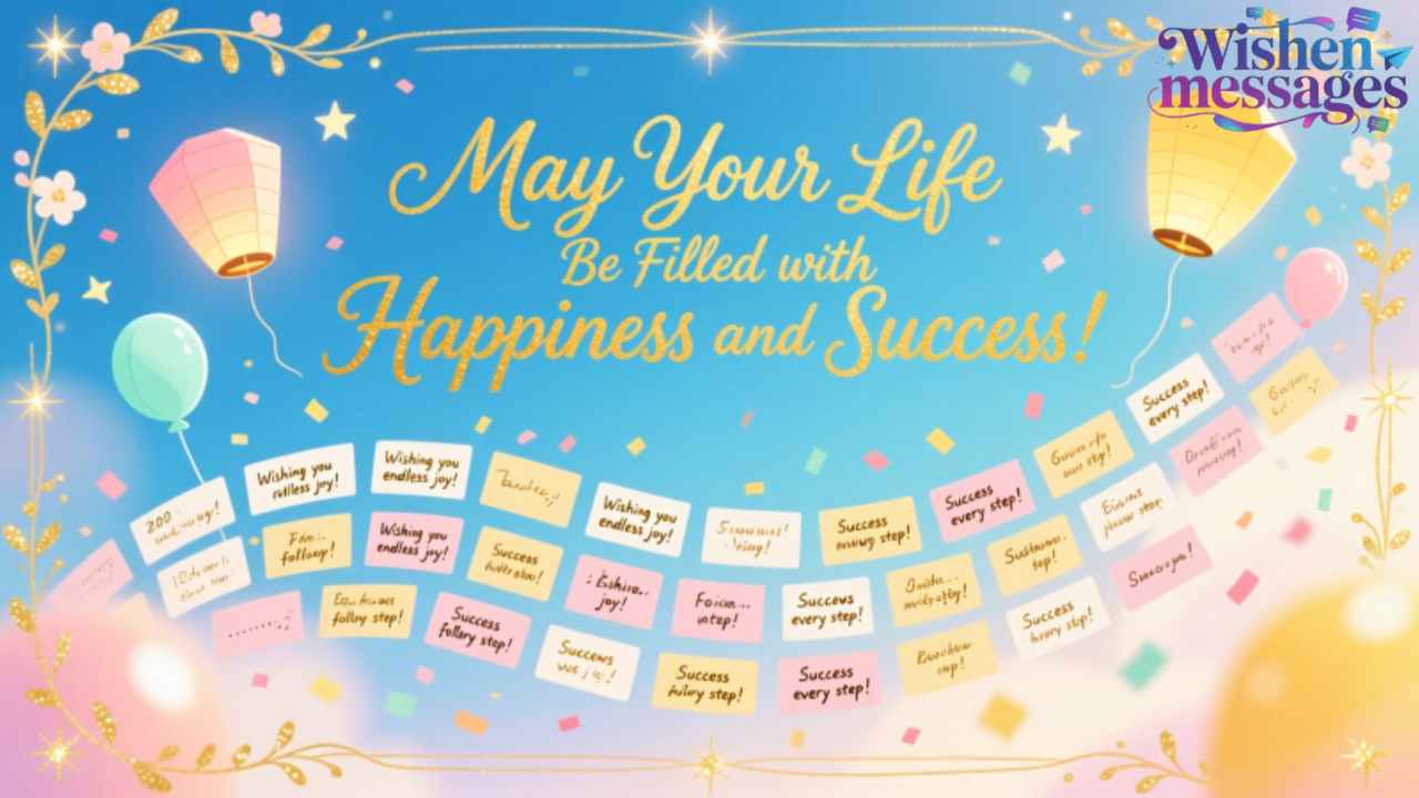 May Your Life Be Filled with Happiness and Success | 200+ Powerful Birthday Wishes