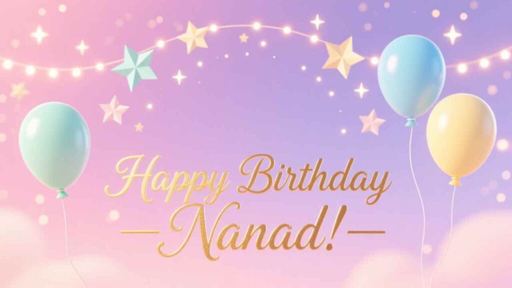 Nanad's Birthday Wishes in English Text