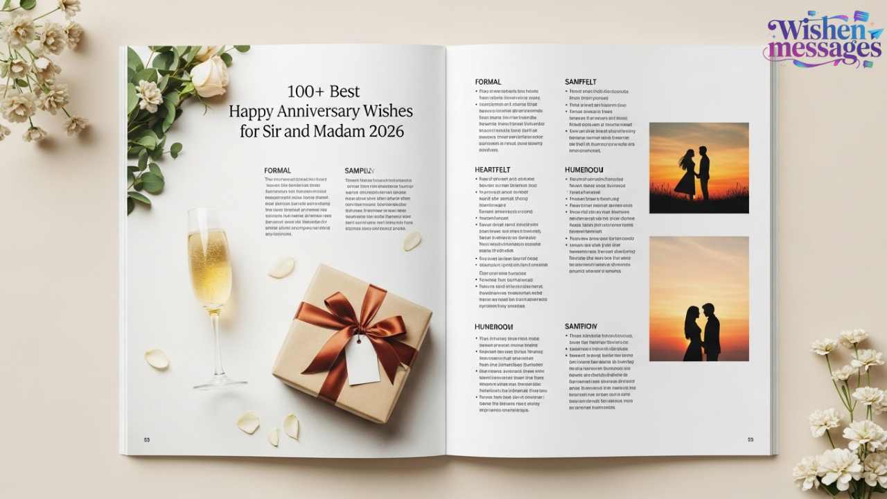 100+ Best Happy Anniversary Wishes for Sir and Mam 2026