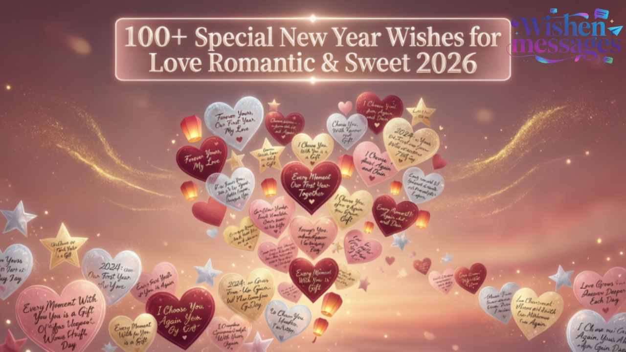 100+ Special New Year Wishes for Love Romantic & Sweet 2026