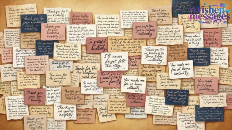 100+ Thank You for Letting Me Stay at Your House Messages