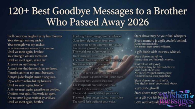 120+ Best Goodbye Messages to a Brother Who Passed Away 2026
