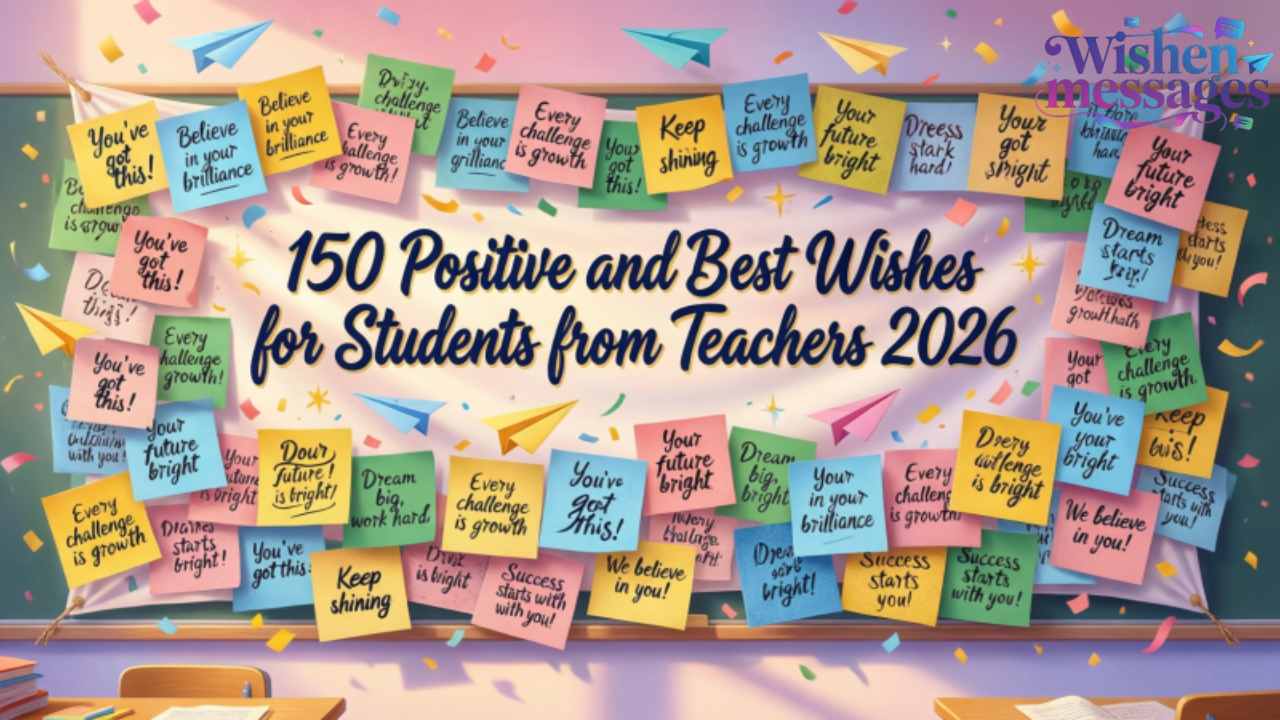 150 Positive and Best Wishes for Students from Teachers 2026