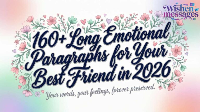 160+ Long Emotional Paragraphs for Your Best Friend in 2026