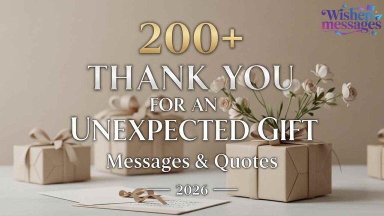 200+ Thank You for an Unexpected Gift Messages & Quotes 2026