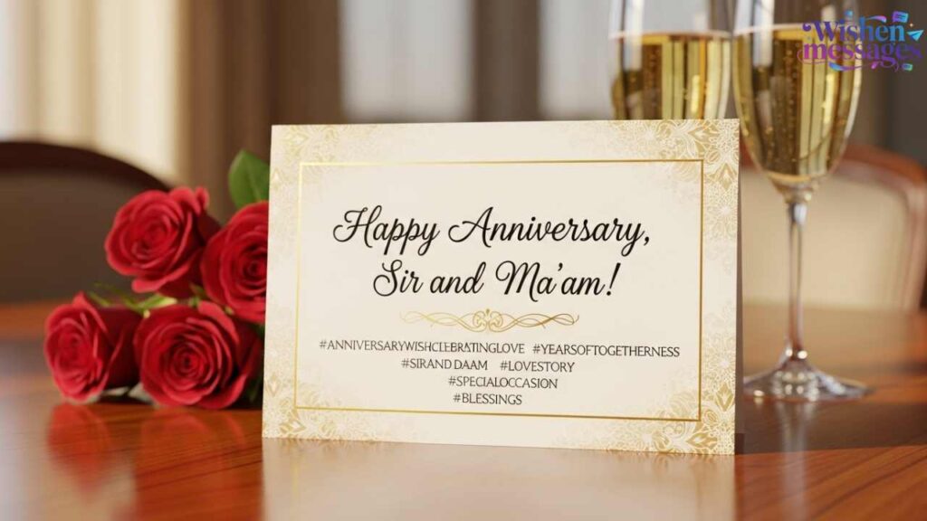 Anniversary Wishes for Sir and Mam Hashtags
