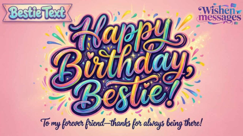 Bestie Text Happy Birthday Paragraph for Best Friend