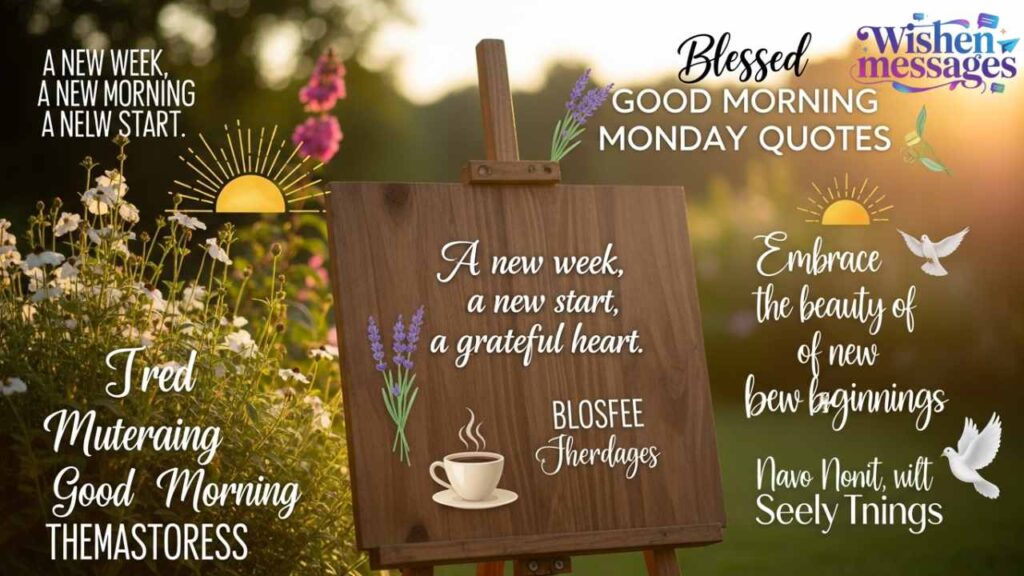 Blessed Good Morning Monday Quotes