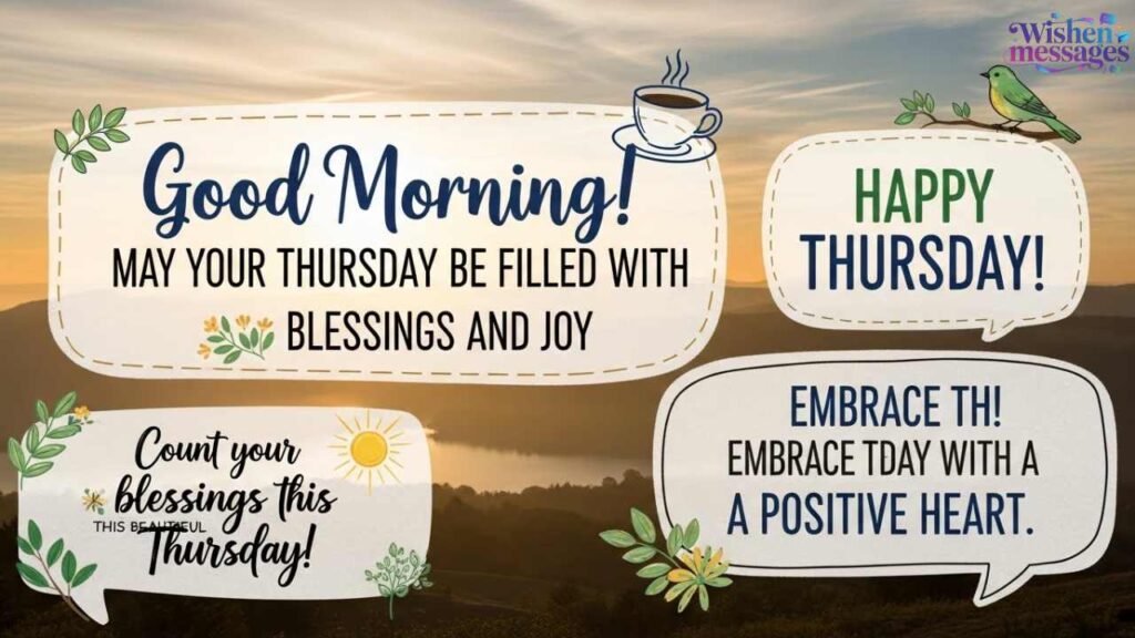 Blessing, Good Morning, and Positive Happy Thursday Quotes
