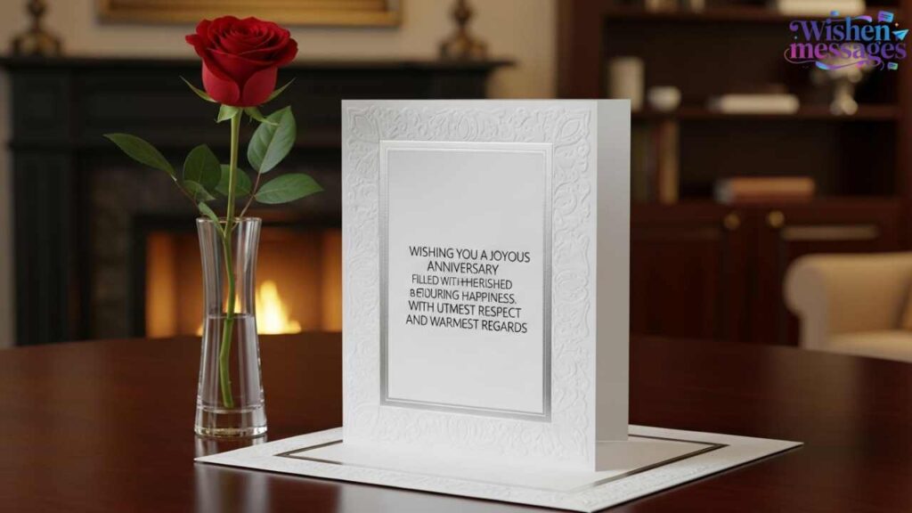 Formal Anniversary Greetings for Respected Individuals