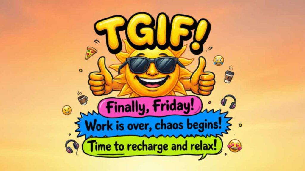 Funny TGIF Quotes and Short Friday Sayings