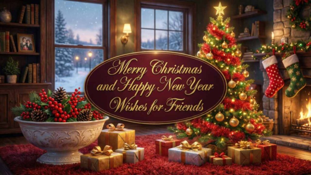 Merry Christmas and Happy New Year Wishes for Friends
