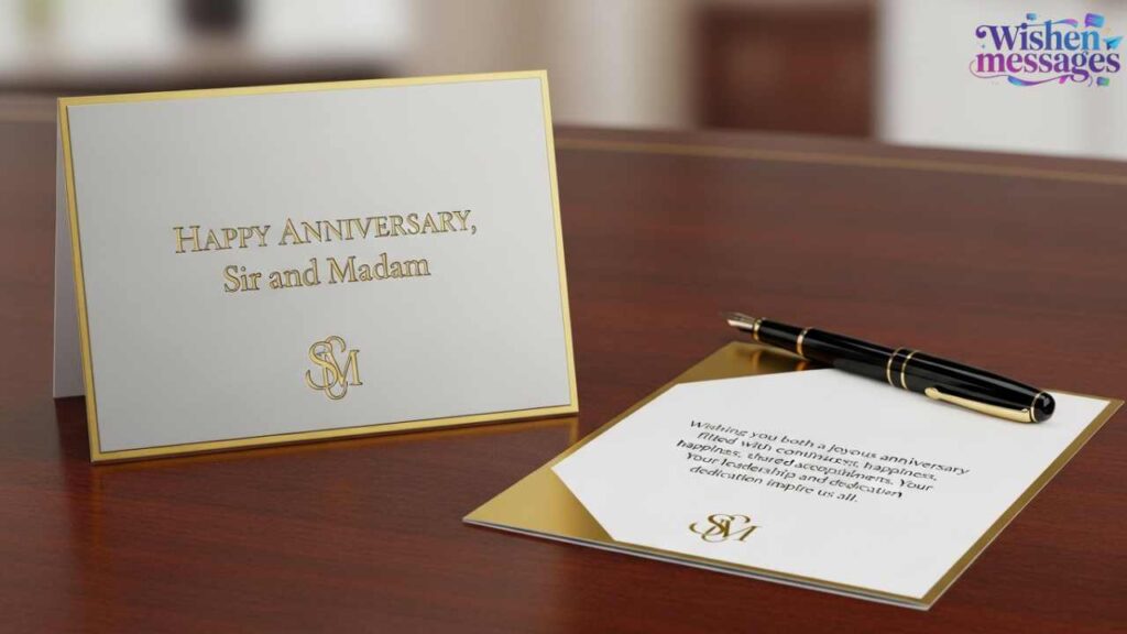 Professional Anniversary Messages for Sir and Mam