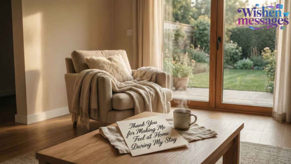 Thank You for Making Me Feel at Home During My Stay