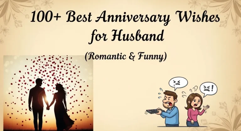 100+ Best Anniversary Wishes for Husband (Romantic & Funny)