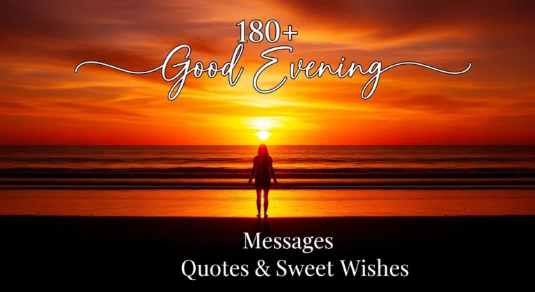 180+ Good Evening Messages Quotes & Sweet Wishes