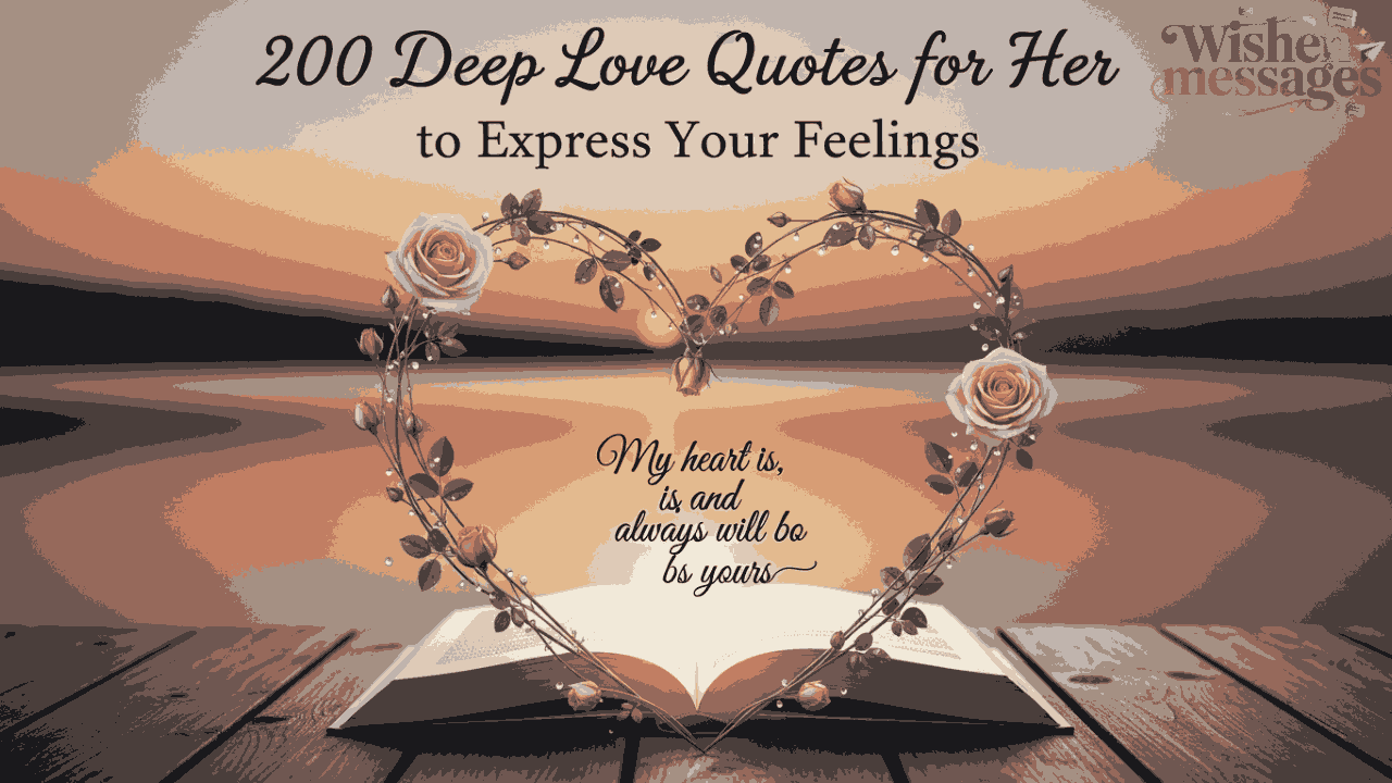 200 Deep Love Quotes for Her to Express Your Feelings