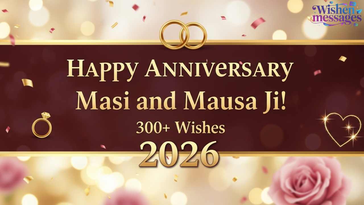 300+ Happy Anniversary Wishes for Masi and Mausa Ji in 2026