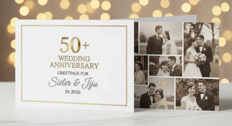 50+ Wedding Anniversary Greetings for Sister & Jiju in 2026