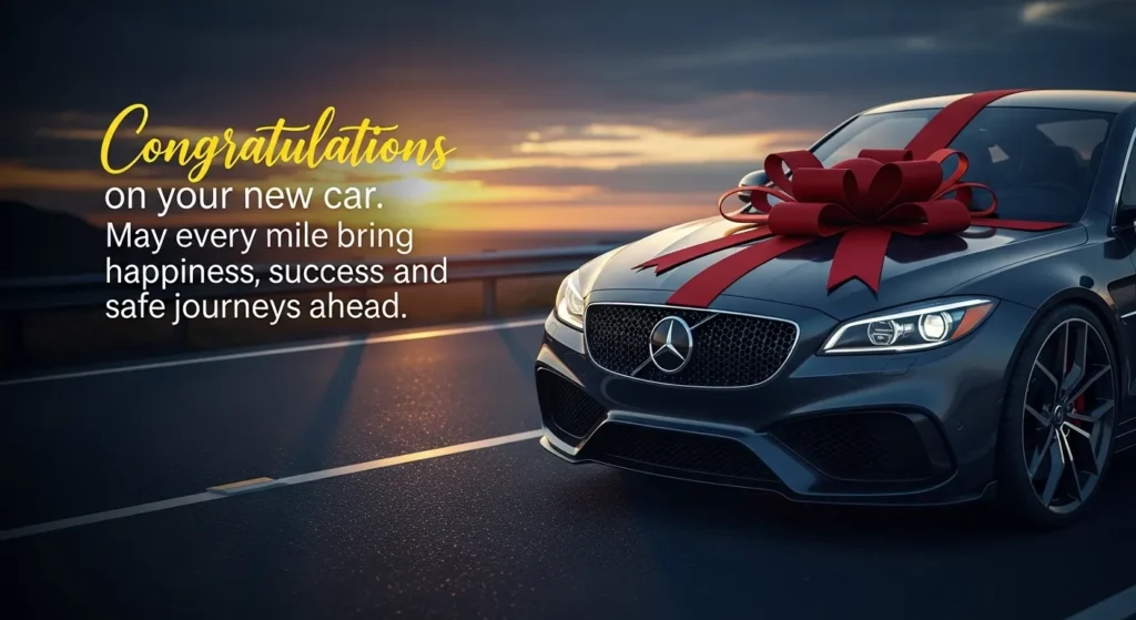 Heartfelt New Car Congratulations Messages
