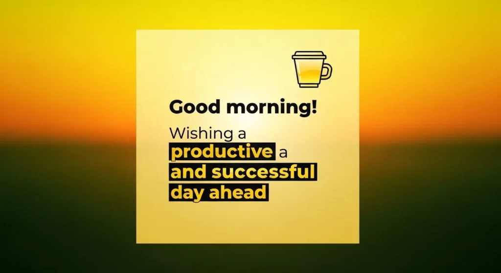 Professional Good Morning Wishes