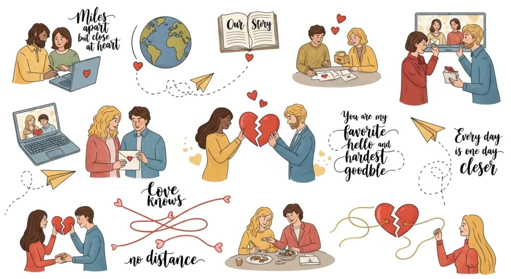 Universal Heartwarming Messages for Long-Distance Couples