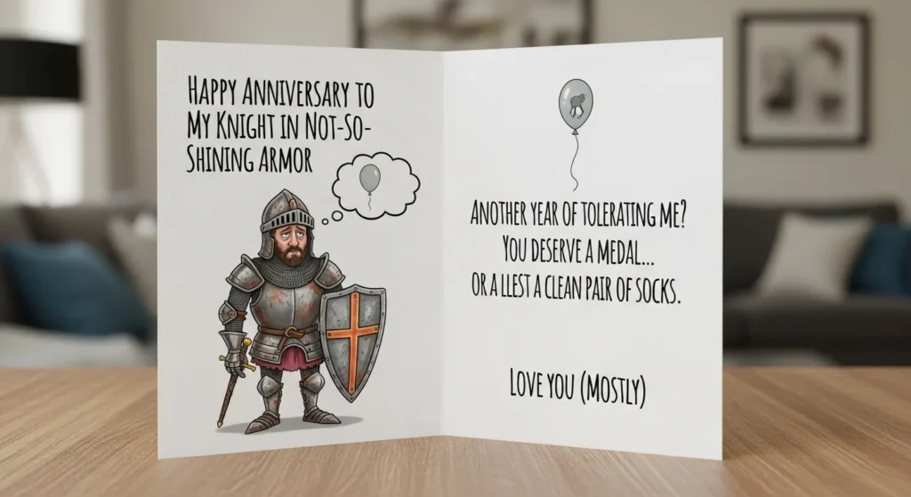 Funny & Sarcastic Anniversary Wishes for Husband