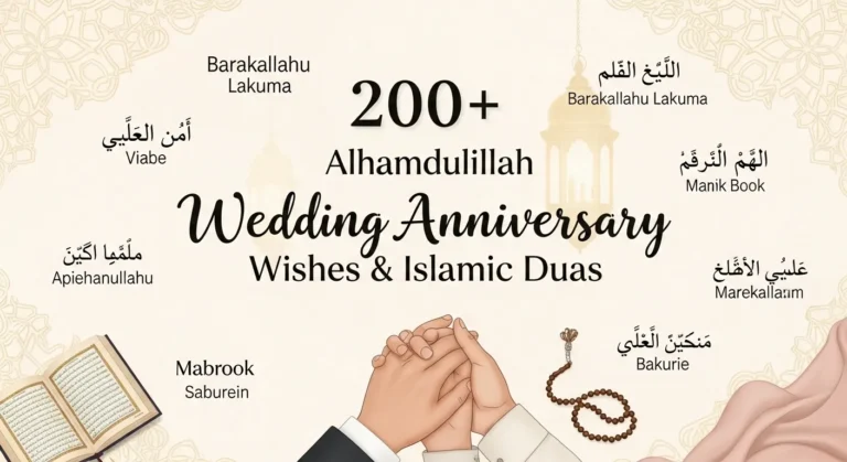 200+ Alhamdulillah Wedding Anniversary Wishes & Islamic Duas