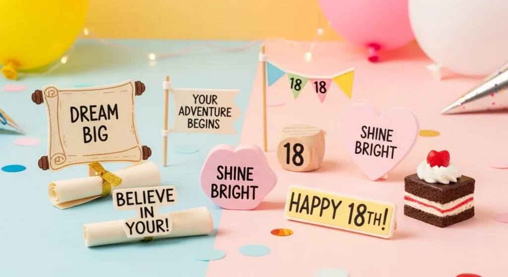 Cute and Motivational Messages on 18th Birthday