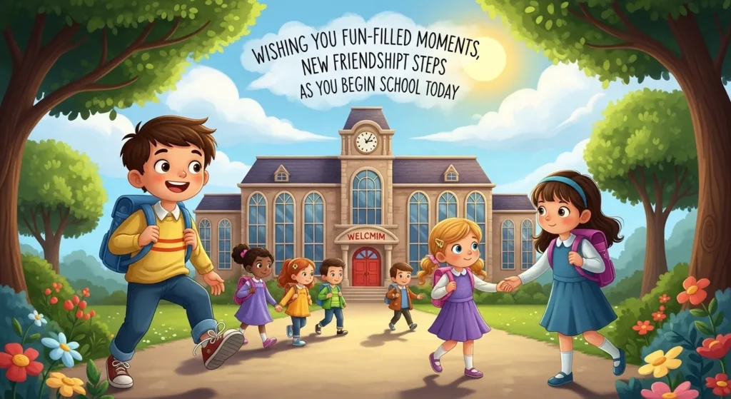 First Day of School Wishes for Kids