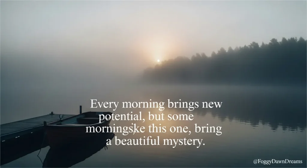 Foggy Morning Quotes for Instagram