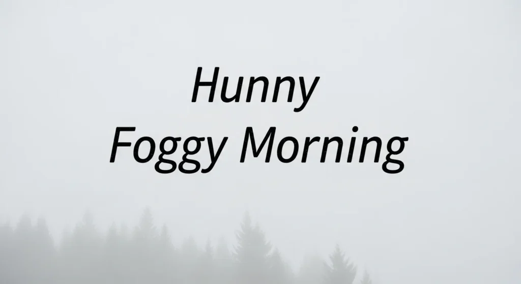 Funny Foggy Morning Quotes