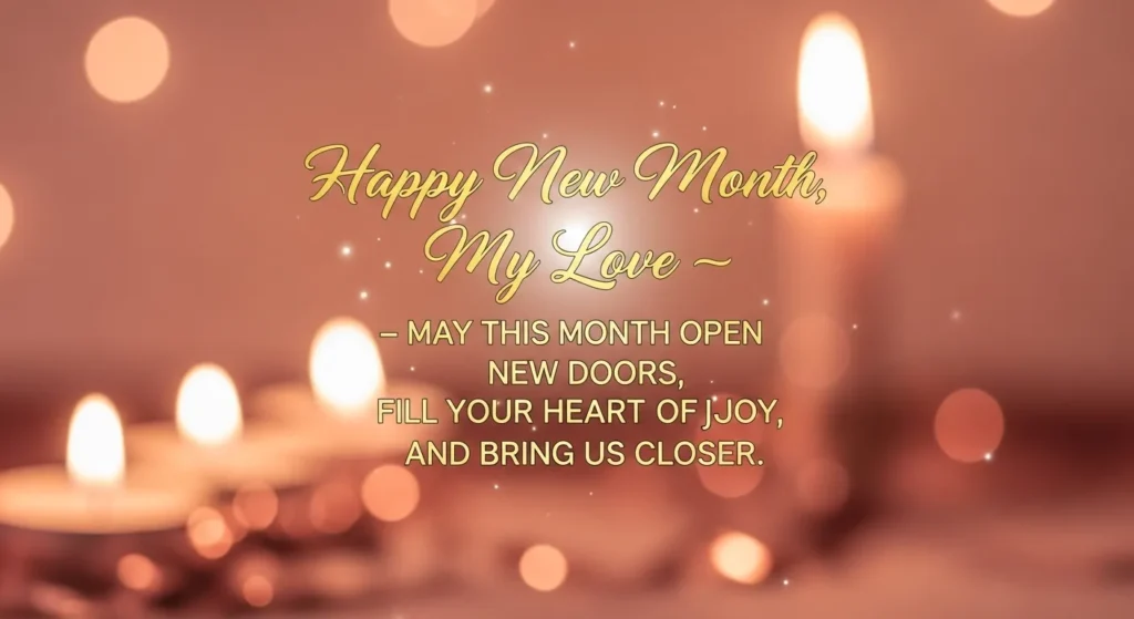 Happy New Month Message to My Love