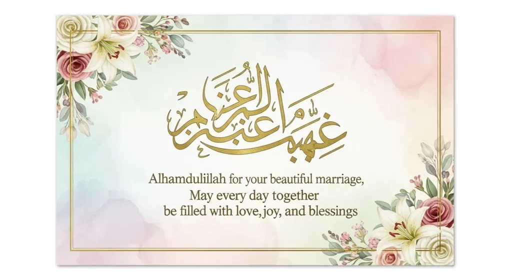 Short Alhamdulillah Wedding Anniversary Wishes