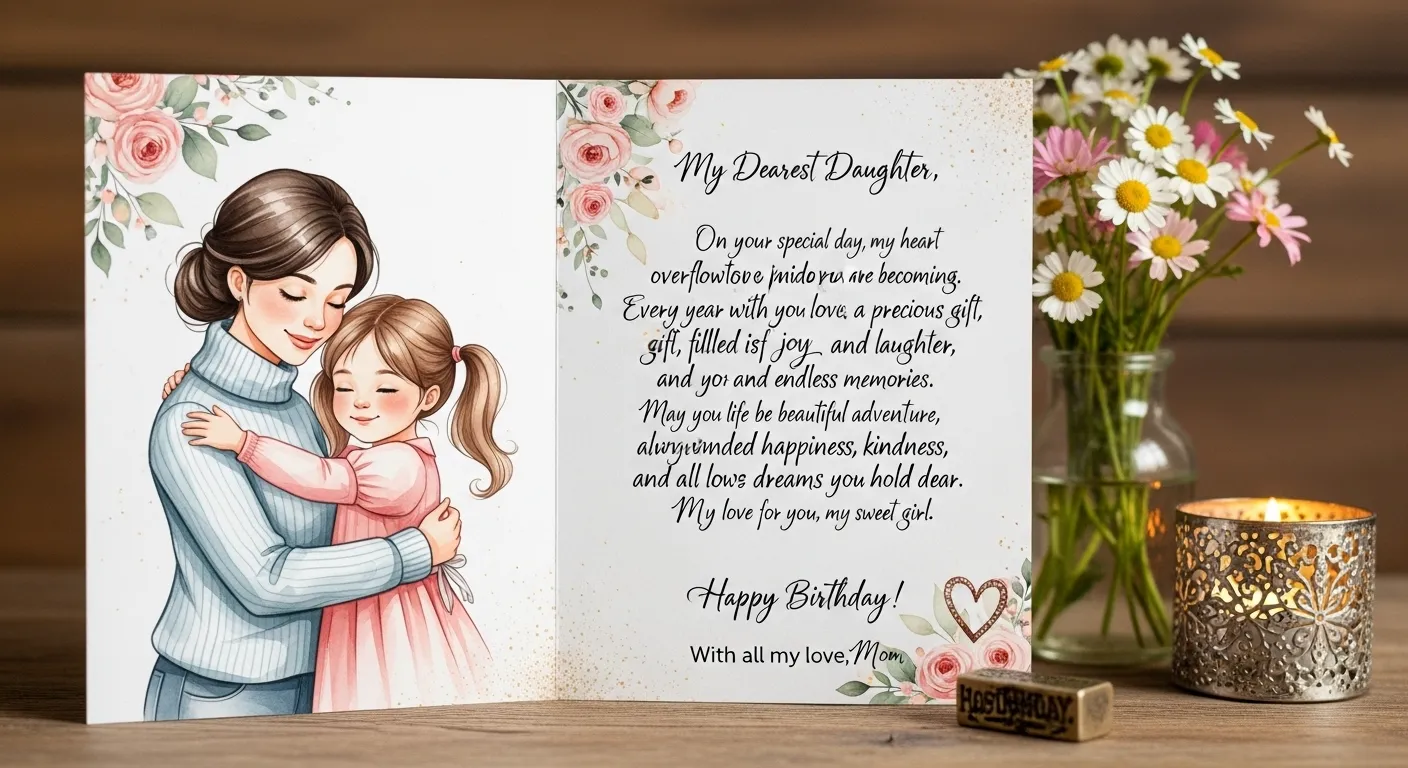 Heart Touching Birthday Wishes for Daughter from Mother 
