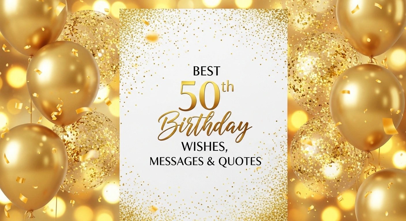 Best 50th Birthday Wishes, Messages & Quotes