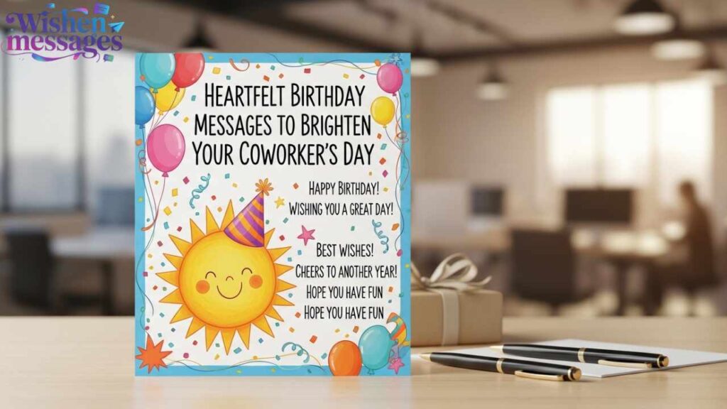 Heartfelt Birthday Messages to Brighten Your Coworker’s Day