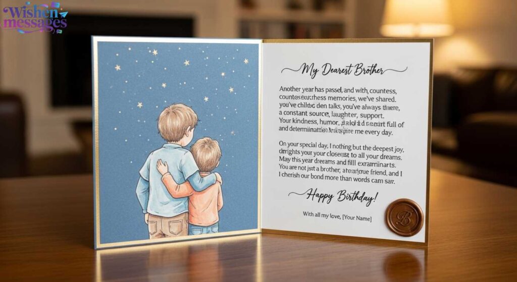 Heart-touching Birthday Wishes for Brother