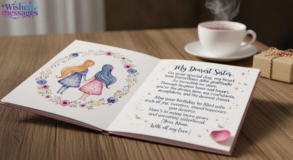 Sweet and Sentimental Sister Birthday Wishes