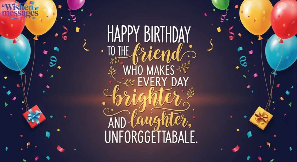 Short Birthday Wishes for Best Friend (Captions & Status)