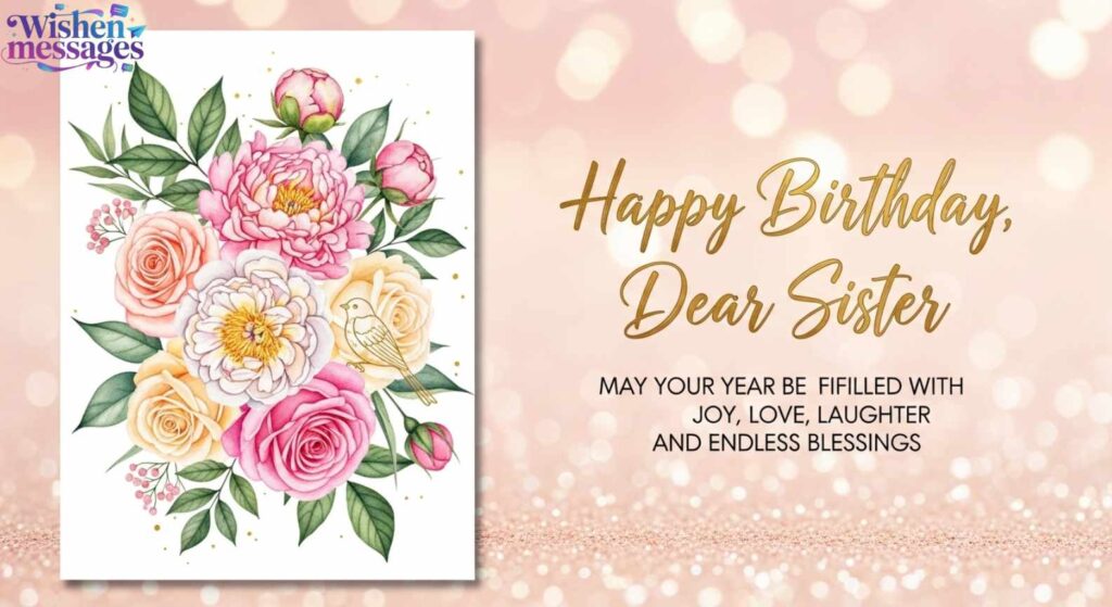 Inspirational Blessing Birthday Wishes for Sister