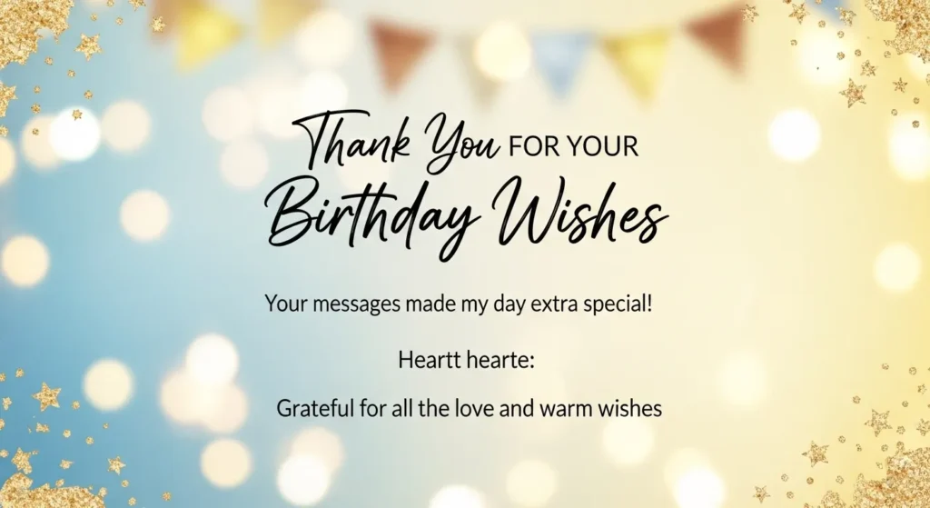 Best Thank You for Birthday Wishes Messages