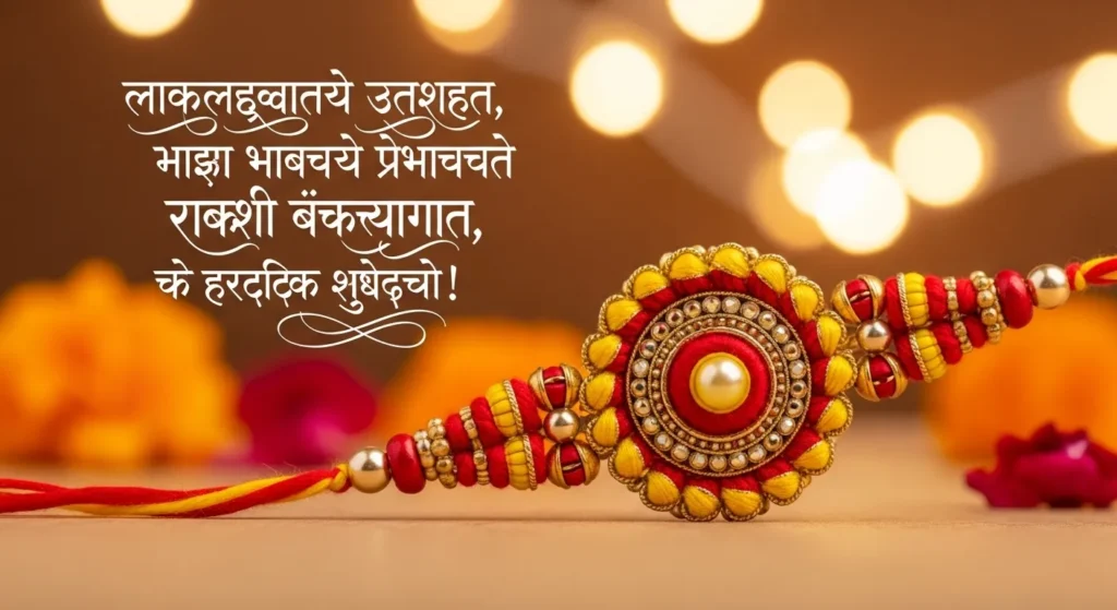 Blessed Raksha Bandhan Wishes in Marathi